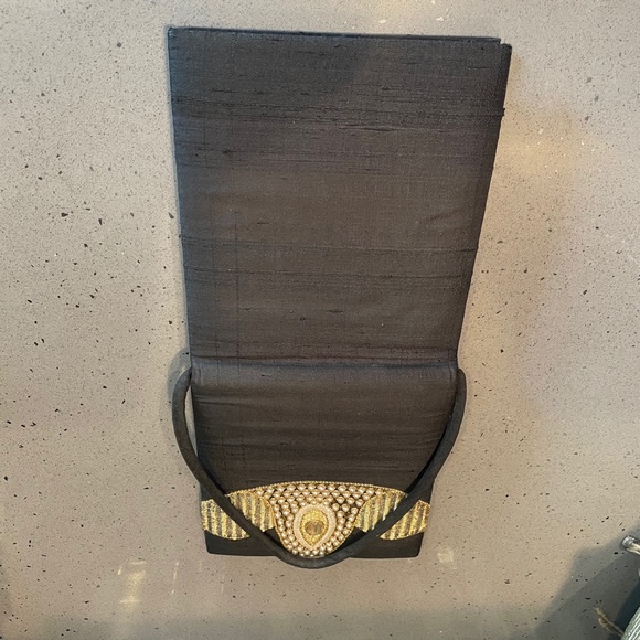 Vintage Kane M silk beaded bag - Picture 5 of 8